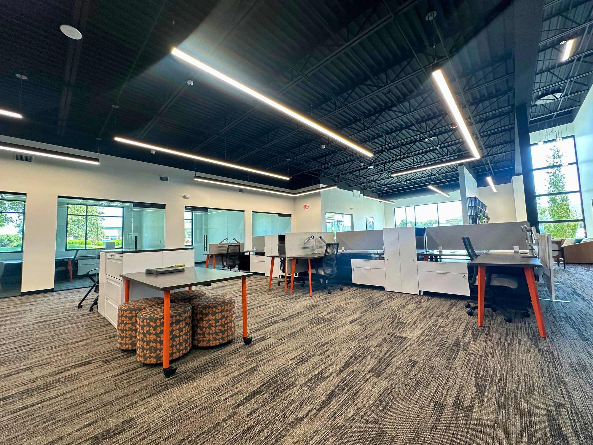Open coworking floor at SpringPad in Lincoln, Nebraska