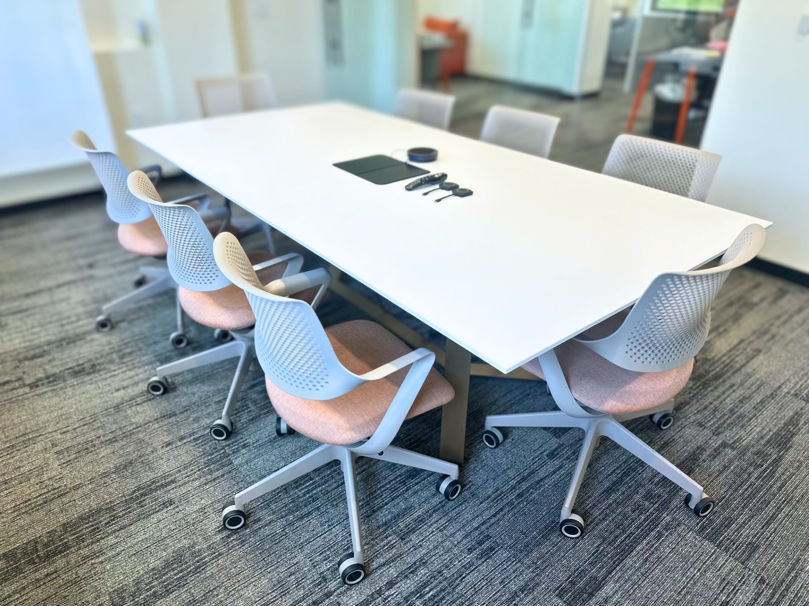 The Control Center seating and rolling whiteboard at SpringPad in Lincoln, Nebraska