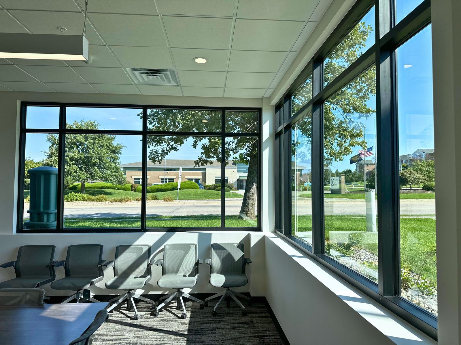 The Think Tank meeting room looking toward its windows at SpringPad in Lincoln, Nebraska